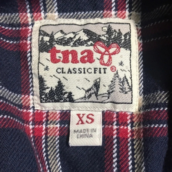 TNA | FLANNEL BUTTON UP l XS #FML130026 - Picture 4 of 11